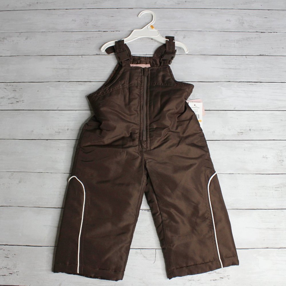London Fog Baby Girl's Winter Puffer Coat Bib Snow Pants Size 12 Months - Picture 4 of 7